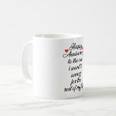 Alles Gute zum Jubiläum, für den ich zu Annoy Gewo Kaffeetasse (Vorderseite Links)