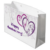 Alles Gute zum Jubiläum! Große Geschenktüte (Rückseite Schrägansicht)