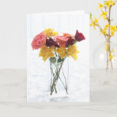 Alles Gute zum Jubiläum! Karte (Gelbe Blume)