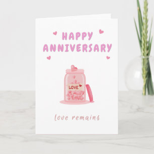 Alles Gute zum Jubiläum Love Jar Karte