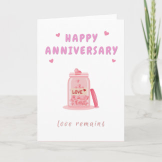 Alles Gute zum Jubiläum Love Jar Karte