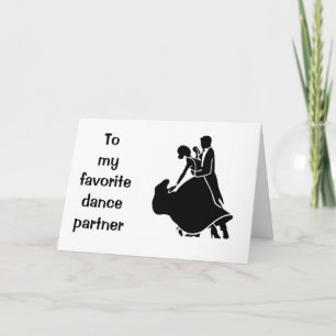 ALLES GUTE ZUM JUBILÄUM "MEIN LIEBLINGSTANZPARTNER KARTE