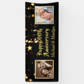 Alles Gute zum Jubiläum | Sterne | Dann & Jetzt Fo Banner (Vertikal)