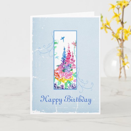 Alles- Gute zum Karte (Gelbe Blume)