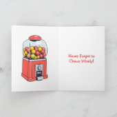 Alles Gute zum Kaugummi-Tag! 30. September Karte (Innenseite)