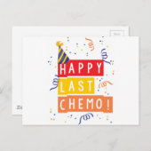 Alles Gute zum letzten Chemo! Postkarte (Vorne/Hinten)