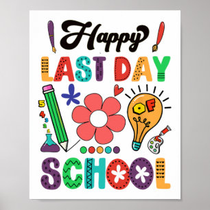 Alles Gute zum letzten Schullehrertag Poster