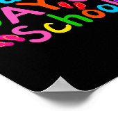 Alles Gute zum letzten Schullehrertag Poster (Ecke)