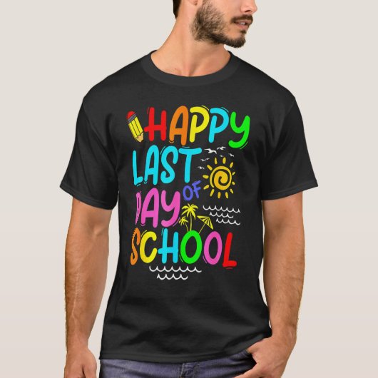 Alles Gute zum letzten Schullehrertag - Sommersonn T-Shirt (Vorderseite)