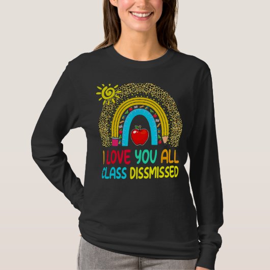 Alles Gute zum letzten Schullehrertag T-Shirt (Vorderseite)