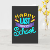 Alles Gute zum letzten Schulsommertag Karte (Gelbe Blume)