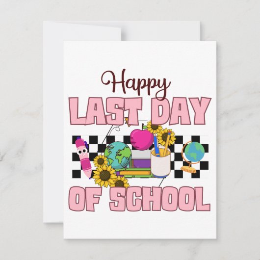 Alles Gute zum letzten Schultag (Vorderseite)