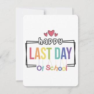 Alles Gute zum letzten Schultag, Sommerpause Svg Feiertagskarte