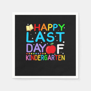 Alles Gute zum letzten Tag des Kindergarten-Abschl Serviette