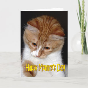 Alles Gute zum Mommy's Day! Kitten Karte