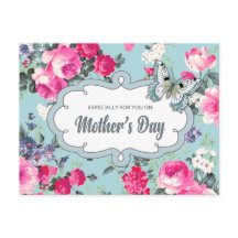 Alles Gute zum Muttertag. Alte Rose Malerei