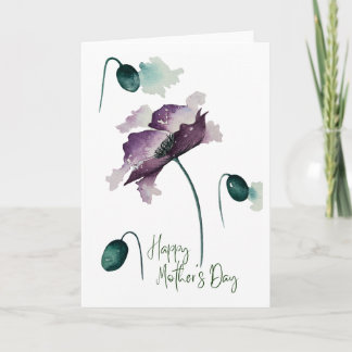 Alles Gute zum Muttertag Aquarell-Blumenkarte Karte