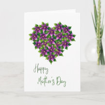 Alles Gute zum Muttertag Aquarell-Blumenkarte