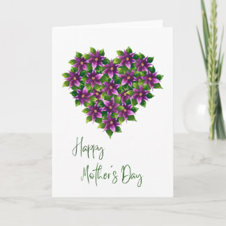 Alles Gute zum Muttertag Aquarell-Blumenkarte Karte