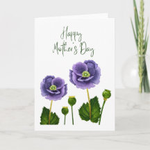 Alles Gute zum Muttertag Aquarell-Blumenkarte