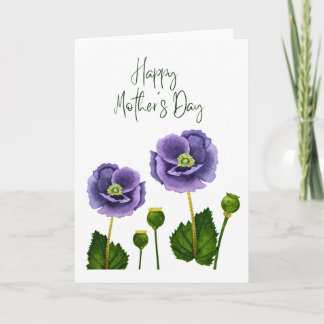 Alles Gute zum Muttertag Aquarell-Blumenkarte Karte