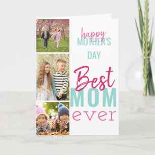 Alles Gute zum Muttertag Beste Mama überhaupt 3 Fo Karte