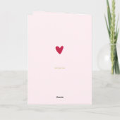 Alles Gute zum Muttertag! Big Pink Heart Karte (Rückseite)