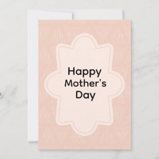 Alles Gute zum Muttertag Boho Erdtöne handgezeichn Einladung