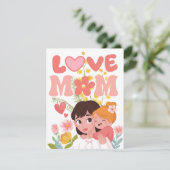 Alles Gute zum Muttertag! Feiertagskarte (Stehend Vorderseite)