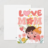 Alles Gute zum Muttertag! Feiertagskarte (Vorne/Hinten)