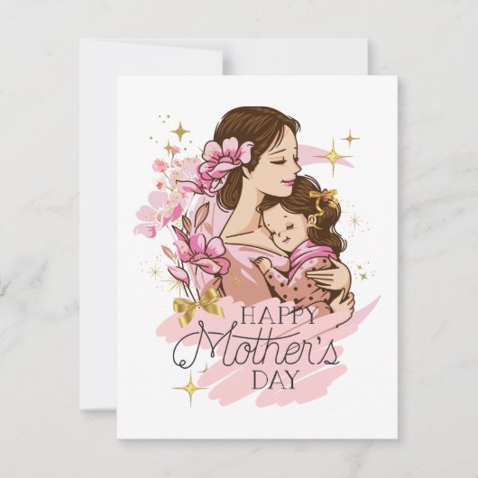 Alles Gute zum Muttertag! Feiertagskarte (Vorderseite)