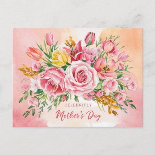 Alles Gute zum Muttertag! Feiertagspostkarte (Vorderseite)