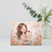 Alles Gute zum Muttertag! Feiertagspostkarte (Stehend Vorderseite)