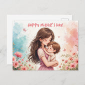 Alles Gute zum Muttertag! Feiertagspostkarte (Vorne/Hinten)
