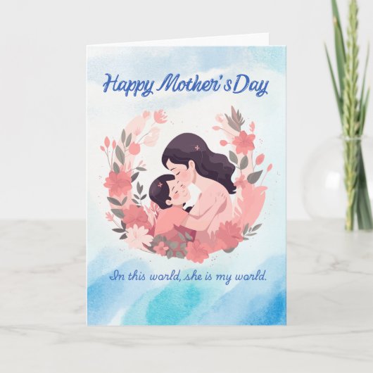 Alles Gute zum Muttertag Floralkarte Karte (Vorderseite)