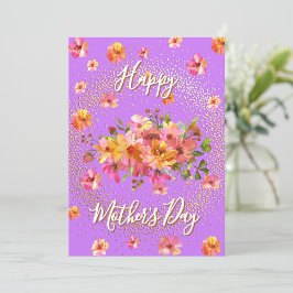 Alles Gute zum Muttertag Frühlingsblumen Feiertags Feiertagskarte