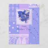 Alles Gute zum Muttertag. Frühlingsblumen Postkarte (Vorderseite)
