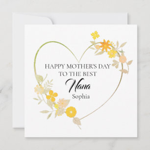 Alles Gute zum Muttertag für die beste Nana Karte