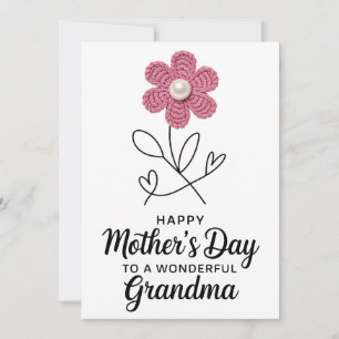 Alles Gute zum Muttertag für eine wundervolle Oma- Einladung