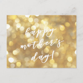 Alles Gute zum Muttertag! Glamour Gold Glitzern Postkarte