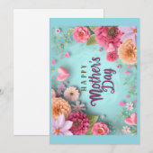 Alles Gute zum Muttertag Grußkarte Feiertagskarte (Vorne/Hinten)