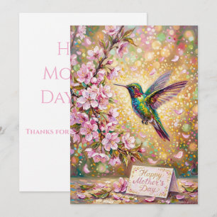 Alles Gute zum Muttertag-Hummingbird-Karte Karte