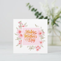 Alles Gute zum Muttertag I Rosa Kirschblüten Blume