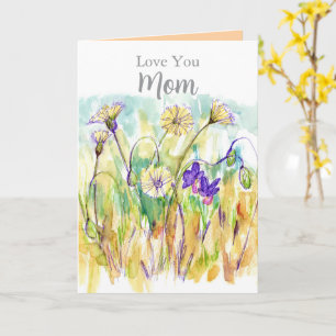 Alles Gute zum Muttertag, ich liebe dich, Mama, Bl Karte