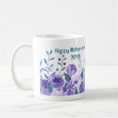 Alles Gute zum Muttertag + Jahr! Blüte, Mutter und Kaffeetasse (Links)