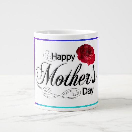 Alles Gute zum Muttertag Jumbo-Tasse (Vorderseite)