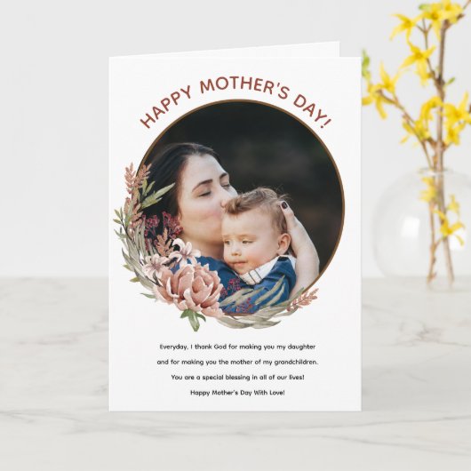 Alles Gute zum Muttertag  Karte (Gelbe Blume)