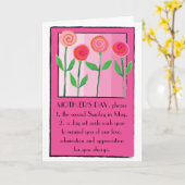 Alles Gute zum Muttertag! Karte (Gelbe Blume)