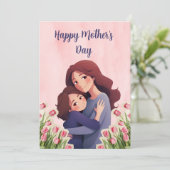 Alles Gute zum Muttertag Karte (Stehend Vorderseite)