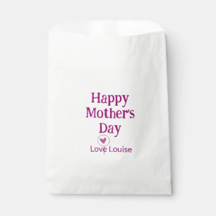 Alles Gute zum Muttertag lila Liebe Name weiblich  Geschenktütchen